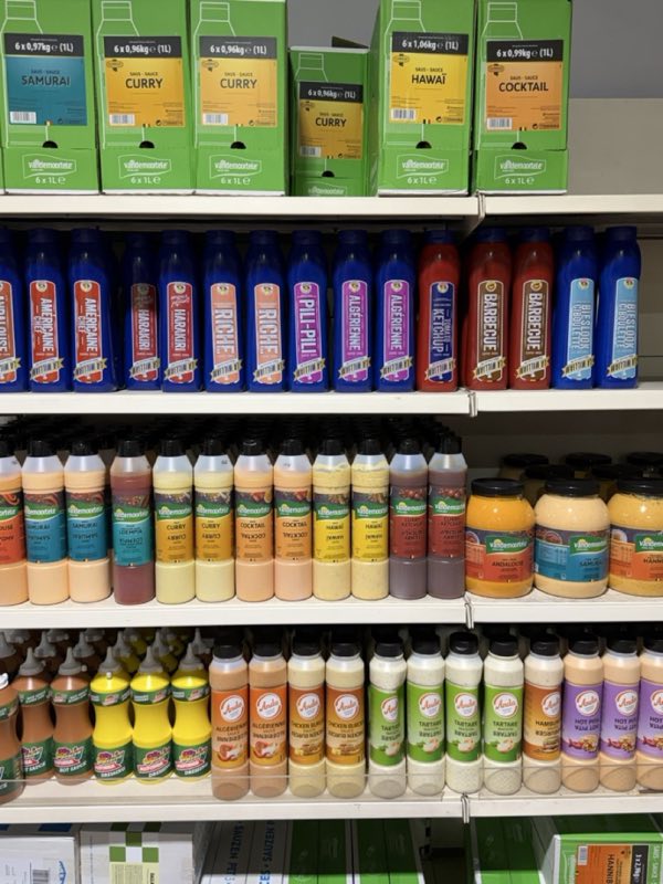 Rayon de sauces pour horeca chez Erka - grandes marques belges
